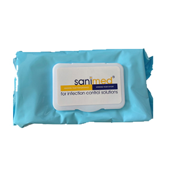 Sanimed 70% IPA Surface Wet Wipes [Pack of 100]